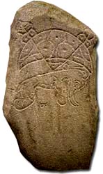 Ist Millennium Pictish Stone Kintore Kirkyard Aberdeenshire